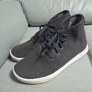 Allbirds Tree Topper Shoes Mens Size 8 Charcoal‎ Gray High Top Running Sneakers